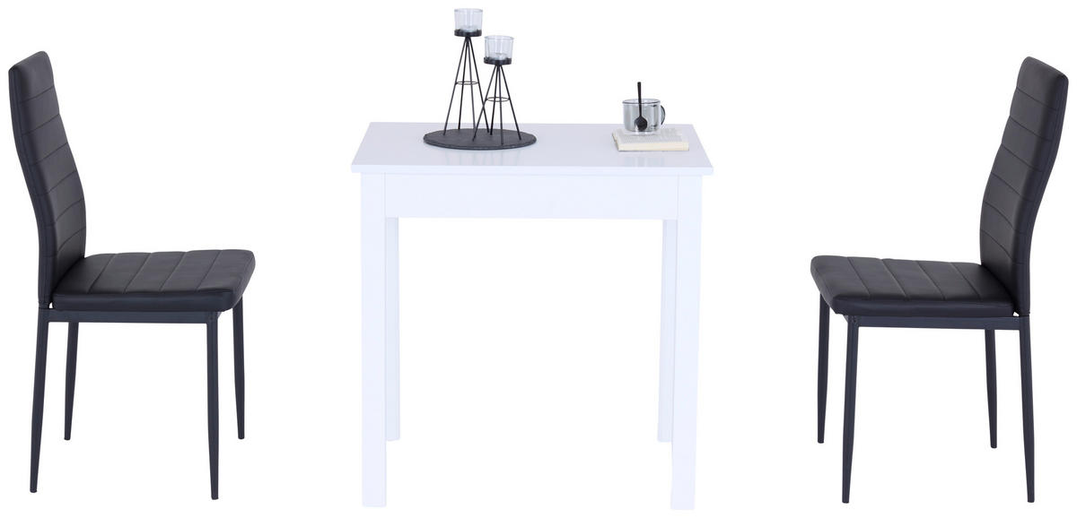 ESSTISCH in Holzwerkstoff  - Weiß, KONVENTIONELL, Holzwerkstoff (75/76/55cm) - home24