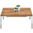 COUCHTISCH in Holz, Metall 80/80/34 cm - Edelstahlfarben/Eichefarben, Design, Holz/Metall (80/80/34cm) - Novel COUCHTISCH in Holz, Metall 80/80/34 cm - Edelstahlfarben/Eichefarben, Design, Holz/Metall (80/80/34cm) - Novel