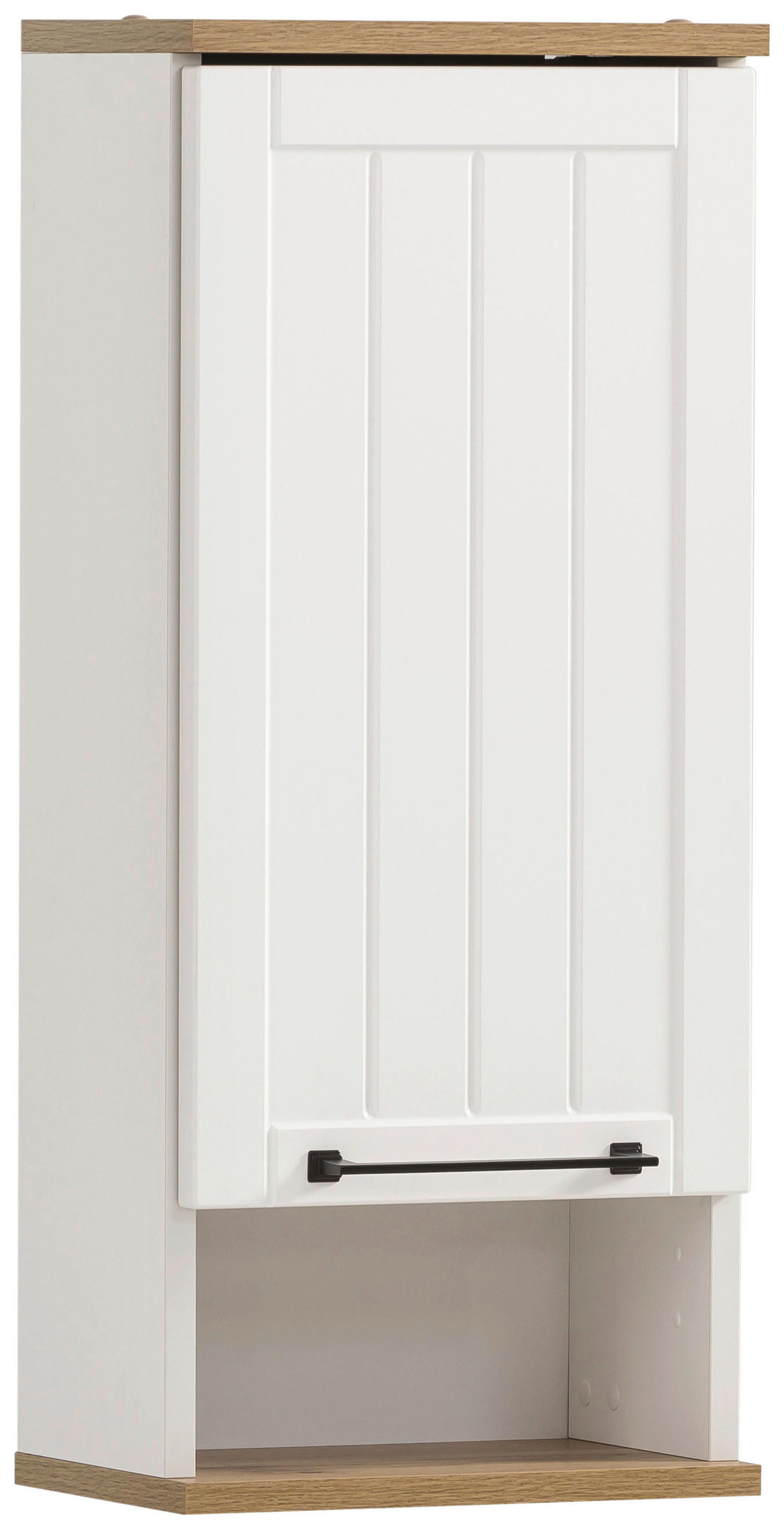 Stylife Hängeschrank Jelda Weiß, Eiche 30.3x70.8x20.5 cm