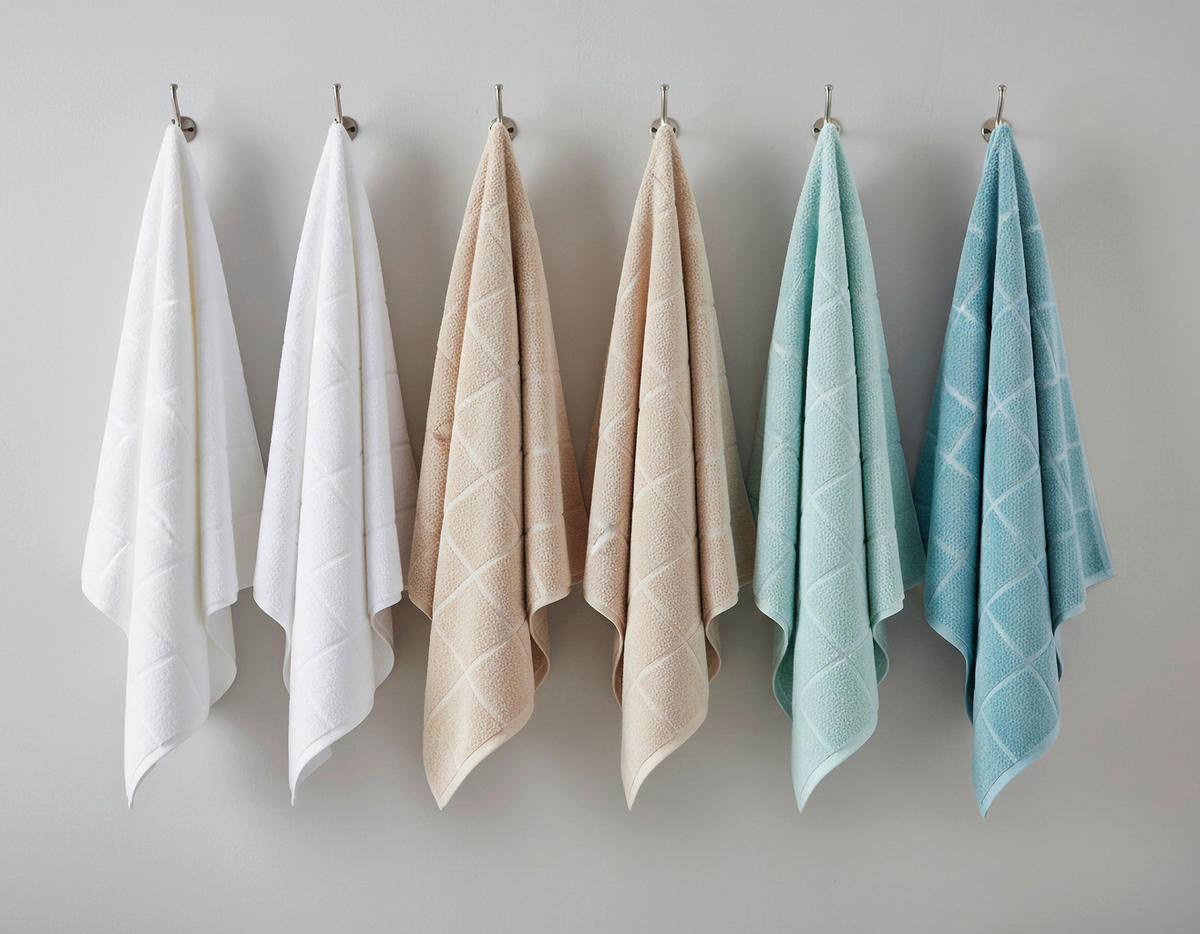 SET GÄSTHANDDUKAR CHECK naturfärgad 2 delar 30/50 cm  - naturfärgad, textil (30/50cm) - Best Price