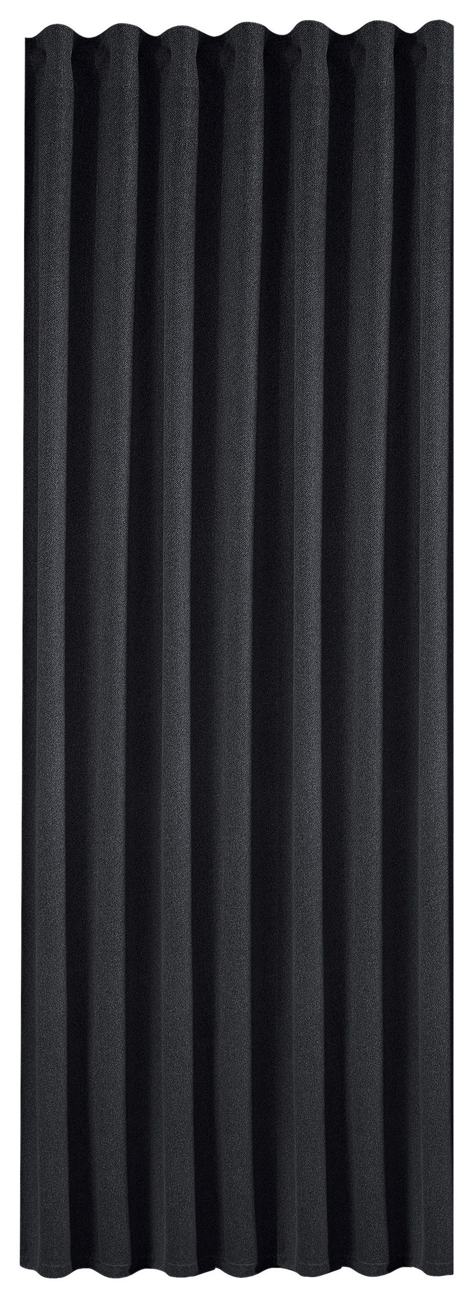 ZATEMŇOVACÍ ZÁVES, black-out (neprepúšťa svetlo), 140/260 cm - čierna, Basics, textil (140/260cm) - Esposa