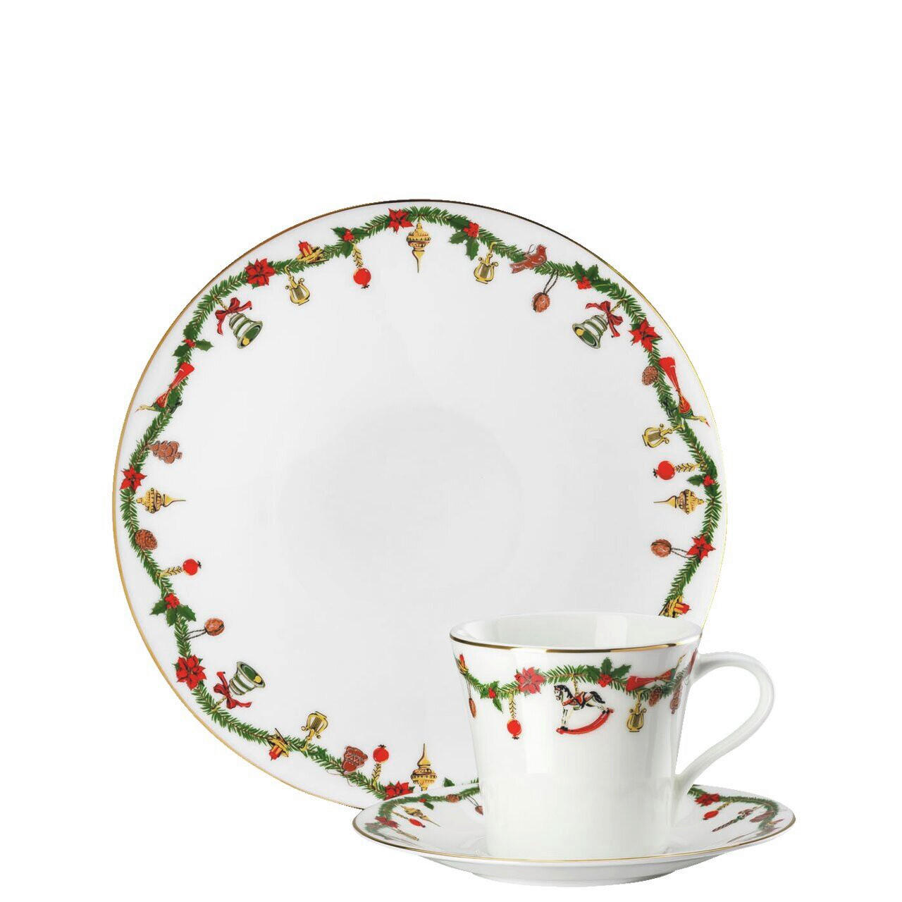 KAFFEESET Multicolor Nora - Christmas 3-teilig  - Multicolor, Basics, Keramik - Hutschenreuther