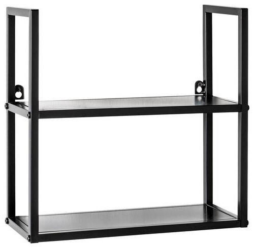 WANDREGAL Schwarz  - Schwarz, Design, Metall (36/36/15cm)