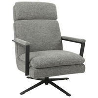 FOTEL - fekete/zöld, Basics, textil/fém (73/102/92cm) - Stylife