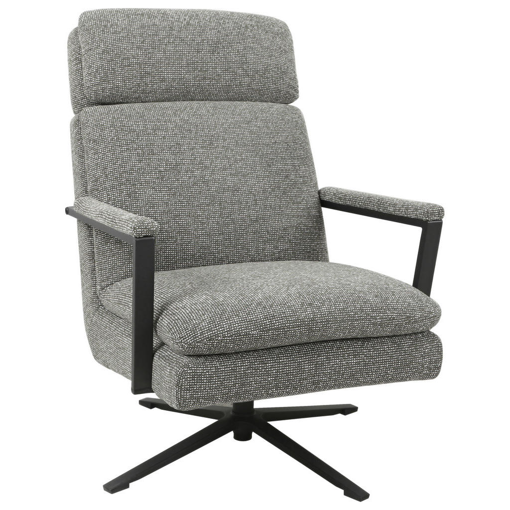 Stylife KRESLO, kov, textil, sivozelená