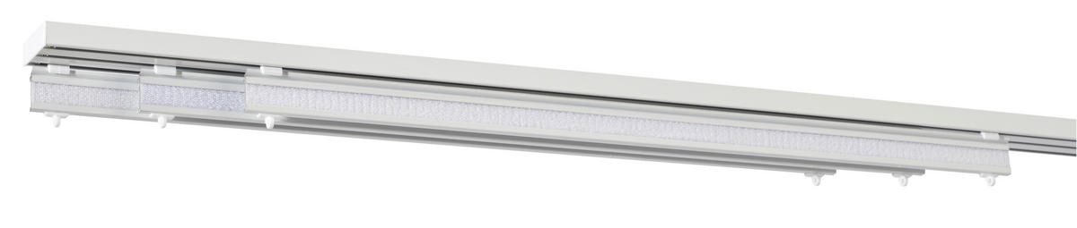 FLÄCHENVORHANGSCHIENE  160 cm  - Weiß, Design, Metall (160cm) - Homeware
