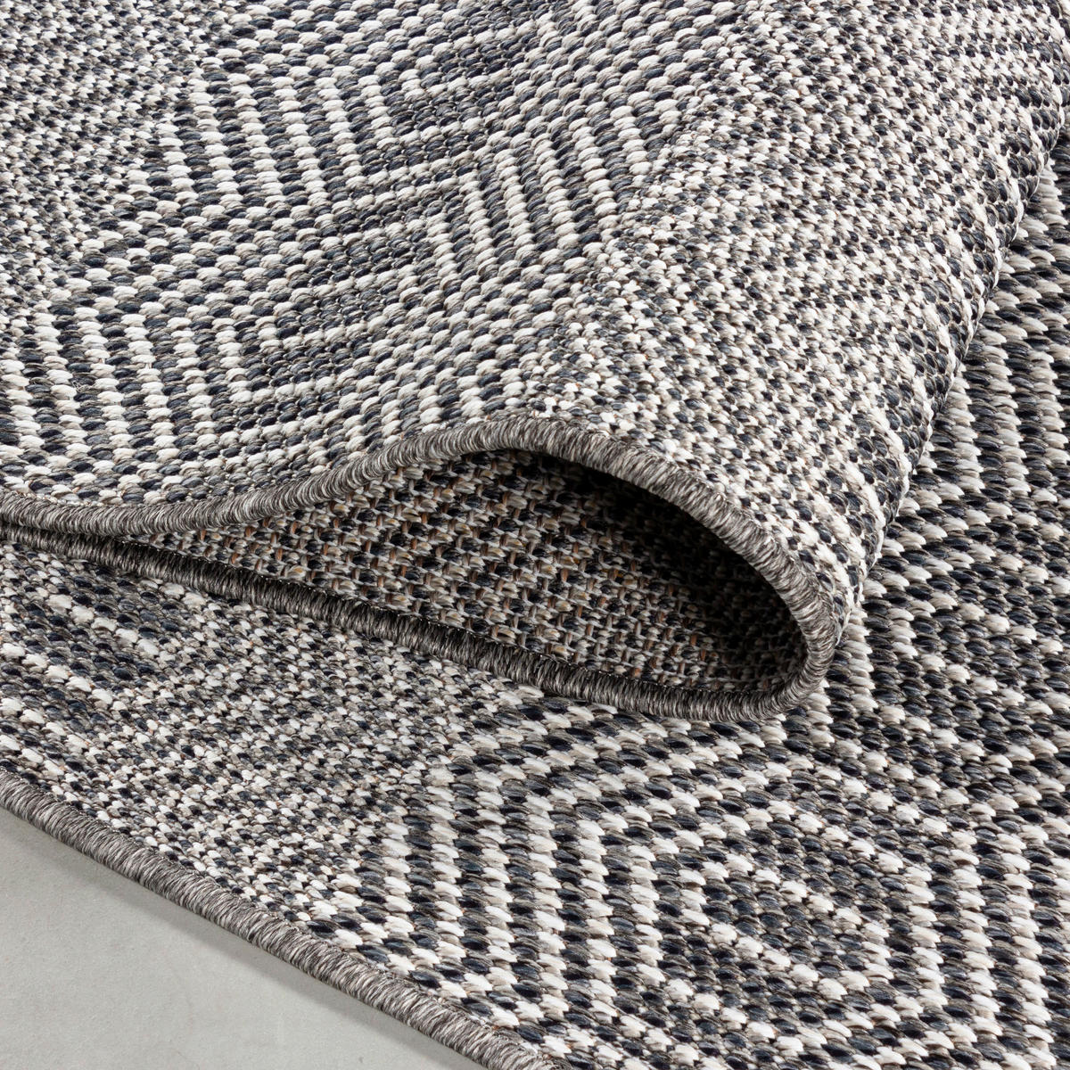 FLACHWEBETEPPICH 200/290 cm Aruba Grau  - Grau, Design, Textil (200/290cm)