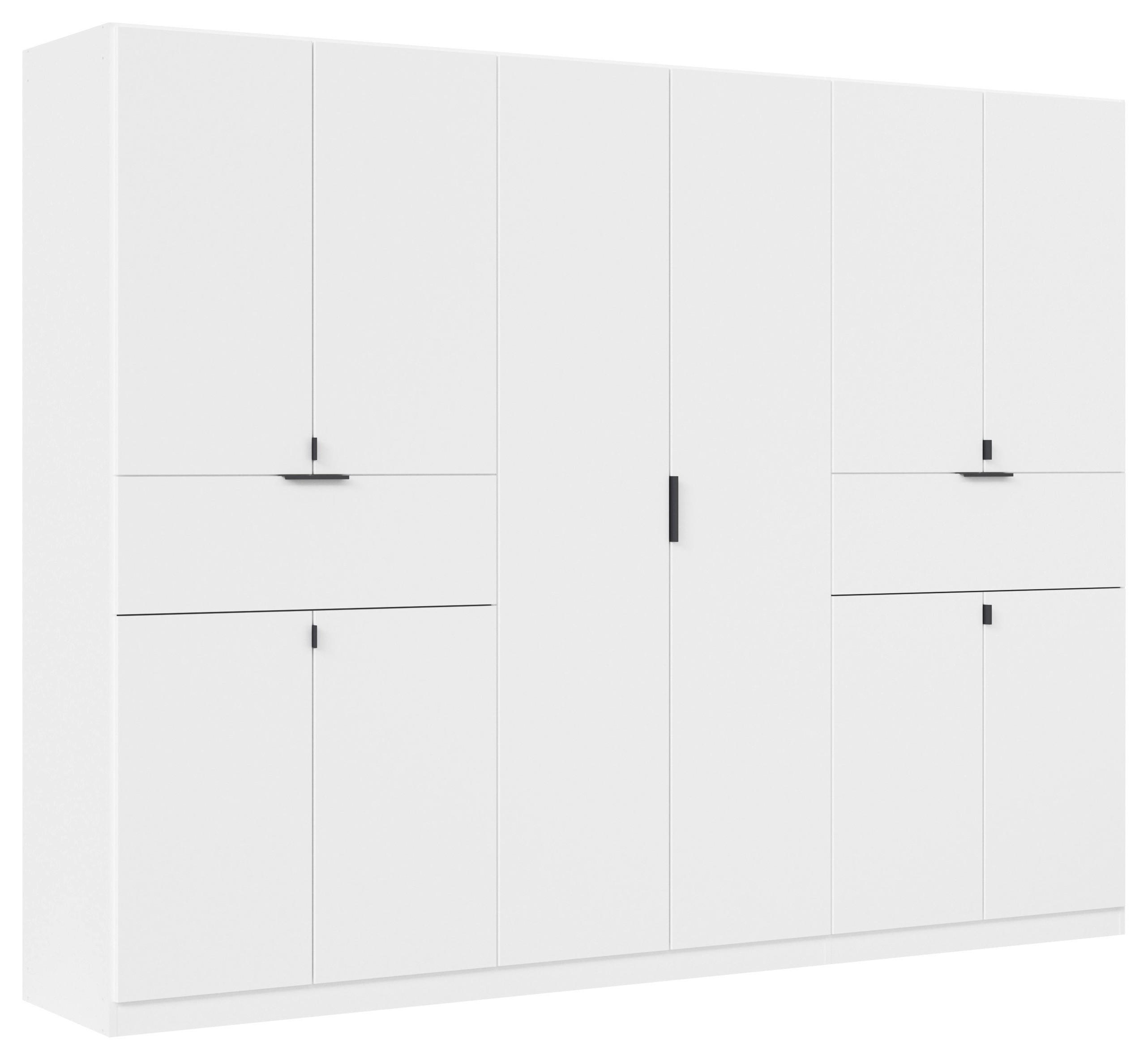 DREHTÜRENSCHRANK 271/210/54 cm 10-türig Weiß  - Weiß/Grau, MODERN, Holzwerkstoff/Metall (271/210/54cm) - Rauch Möbel