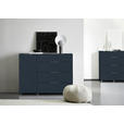 SIDEBOARD  in 135/101/40,5 cm  - Anthrazit/Alufarben, Design, Glas/Holzwerkstoff (135/101/40,5cm) - Voleo