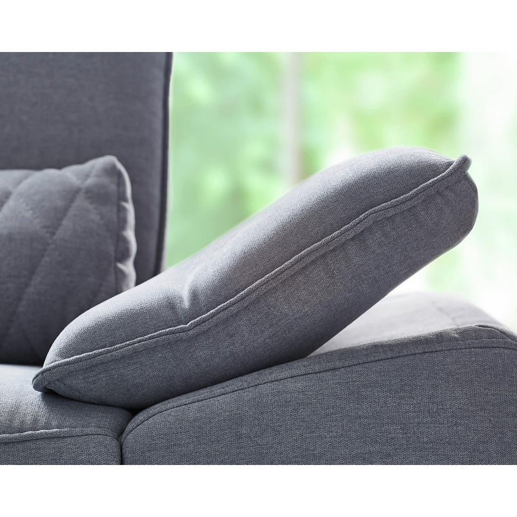 Thumbnail - Musterring Ecksofa MR 270, Bordeaux, Textil, 3-Sitzer, Ottomane links, L-Form, 335x181 cm, Goldenes M, Typenauswahl, Led...