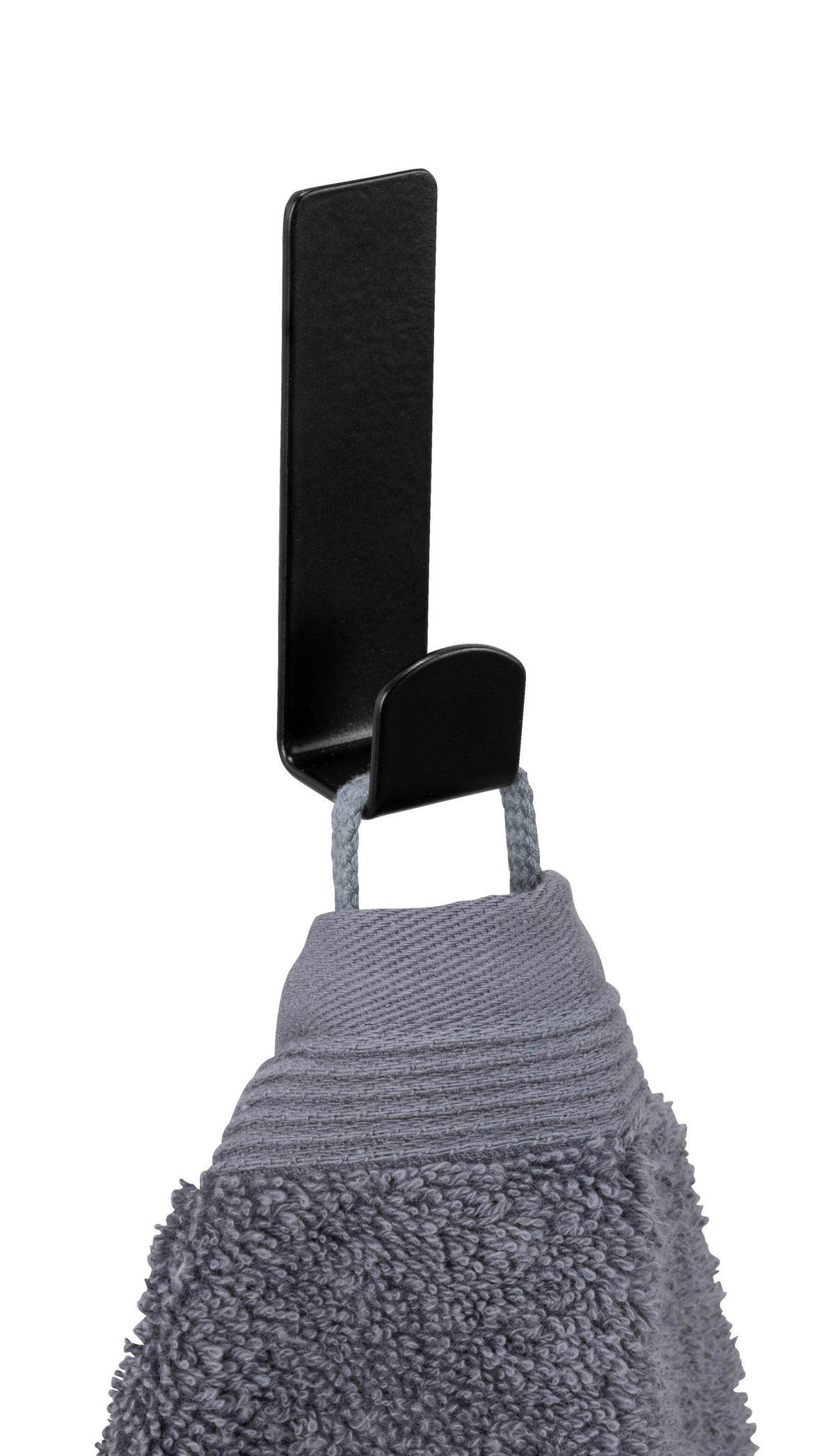 WANDHAKEN  in Schwarz  - Schwarz, MODERN, Metall (2/7/2cm) - Wenko