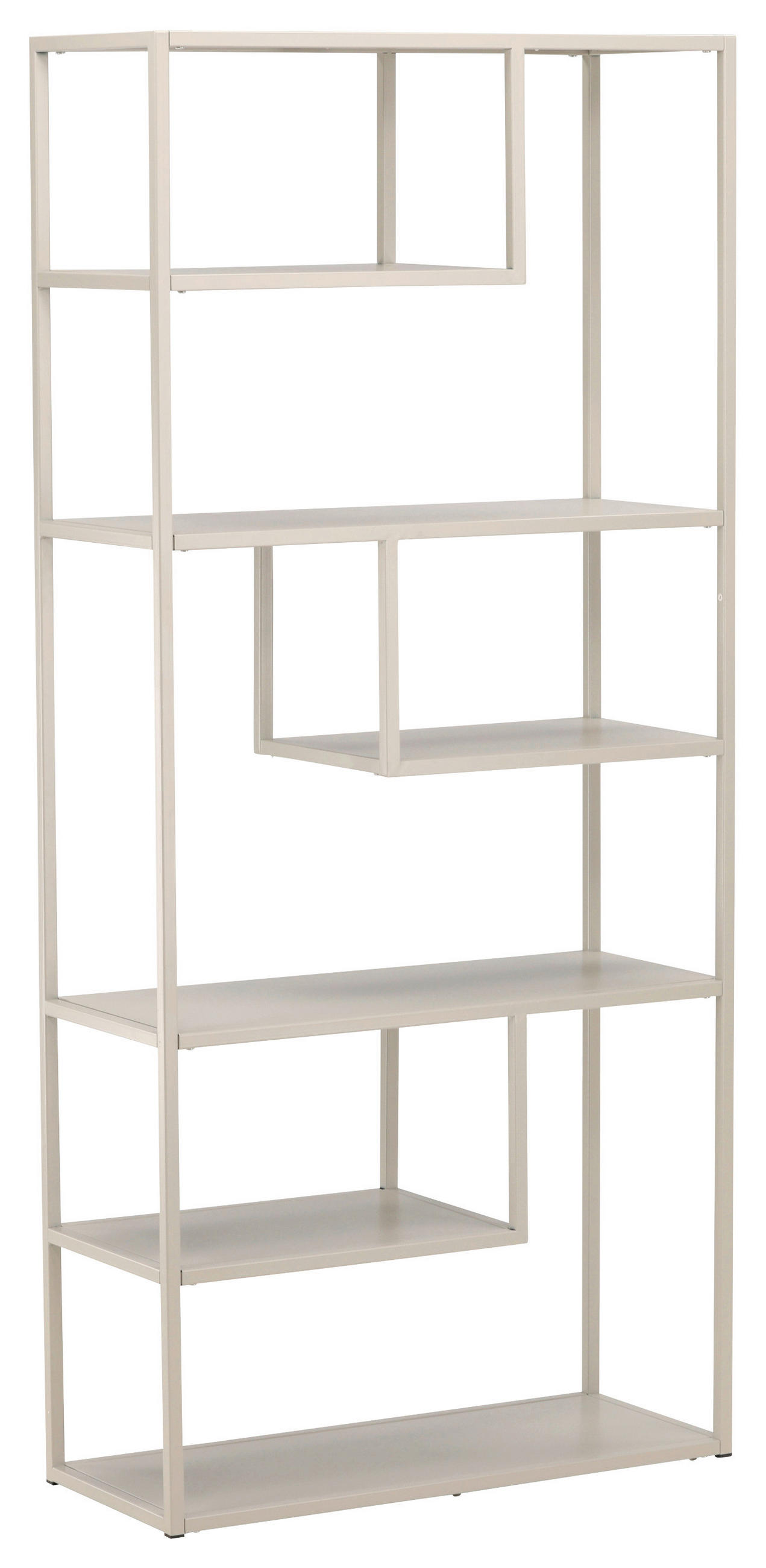 BOKHYLLA i 85/188/35 cm beige  - beige, Design, metall (85/188/35cm) - Livetastic