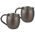 MOSCOW-MULE-BECHER  - Schwarz, Design, Metall (8,5/9,5cm) - Novel