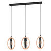 HÄNGLAMPA 110 cm  - svart/naturfärgad, Basics, metall/trä (110cm) - Eglo