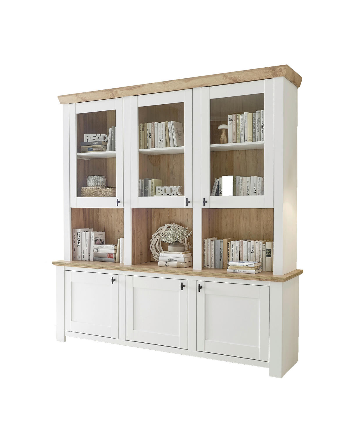 MEHRZWECKSCHRANK 198/206/45 cm  in Eichefarben, Pinienfarben  - Eichefarben/Eiche Wotan, Design, Holzwerkstoff/Metall (198/206/45cm) - MID.YOU