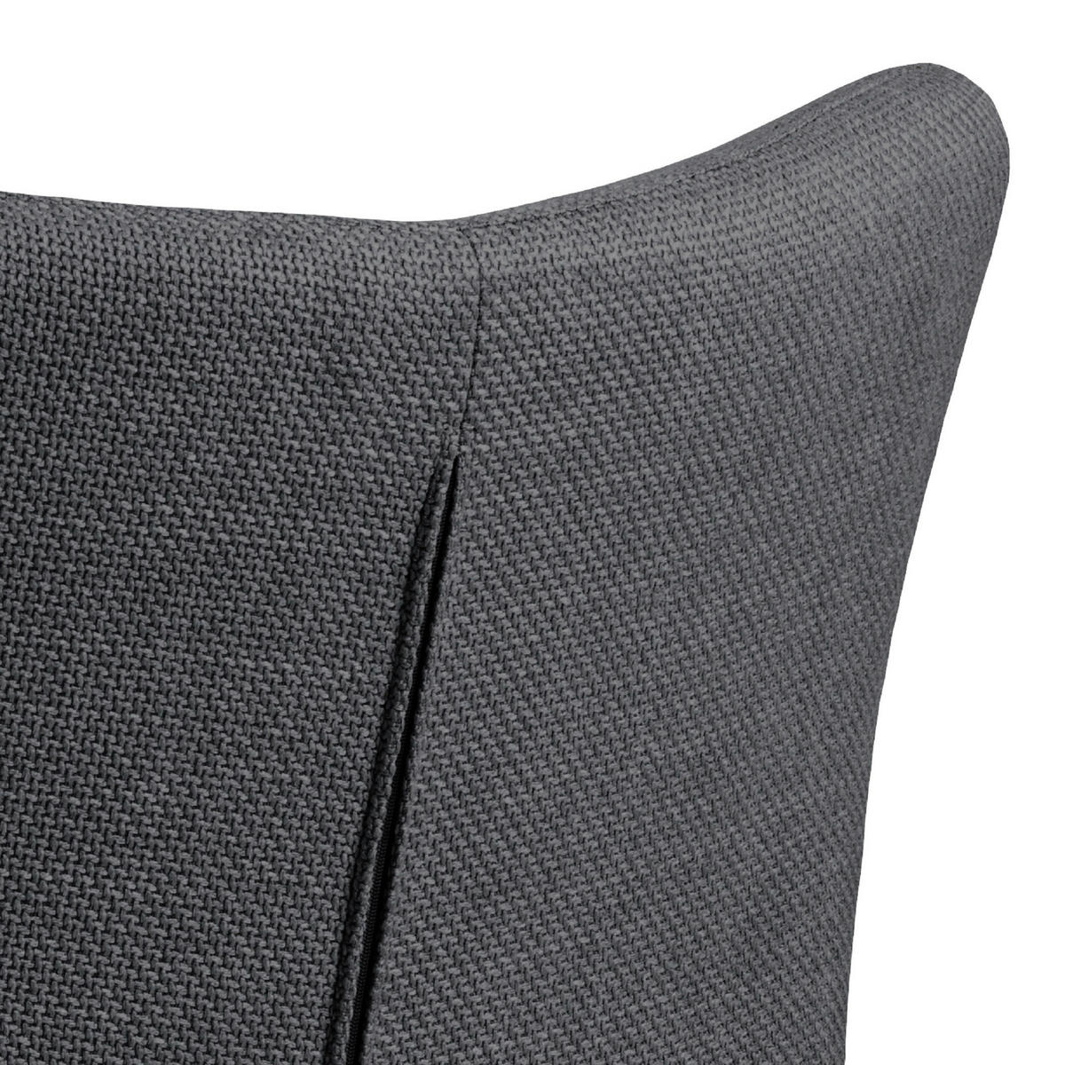 STOLICA S NASLONOM ZA RUKE  tamno siva  tekstil      - tamno siva/crna, Design, tekstil/metal (57,5/86/61,5cm) - MID.YOU
