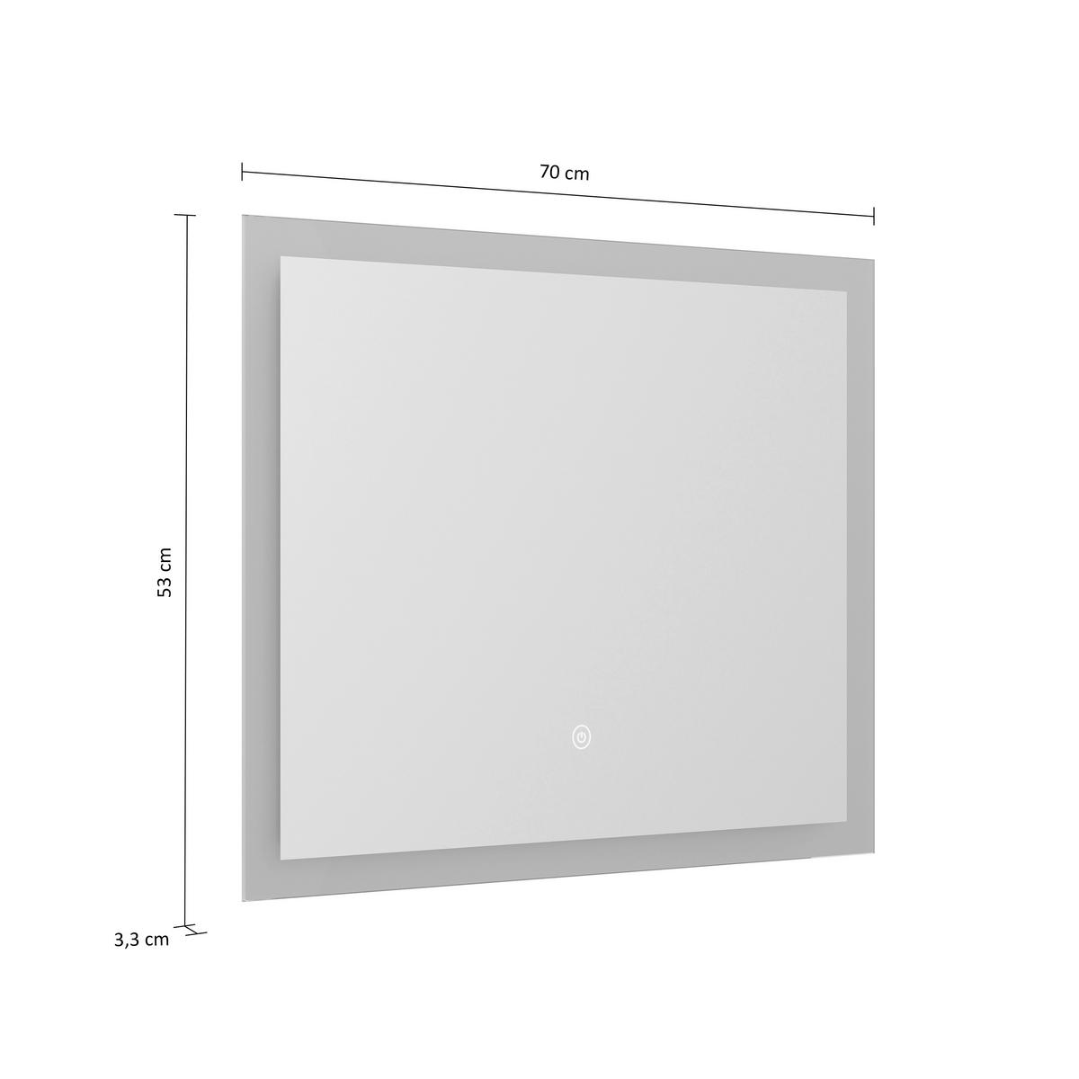 BADEZIMMER 2-teilig  in 80 cm  - Eichefarben/Weiß, Basics, Keramik/Holzwerkstoff (80cm) - MID.YOU