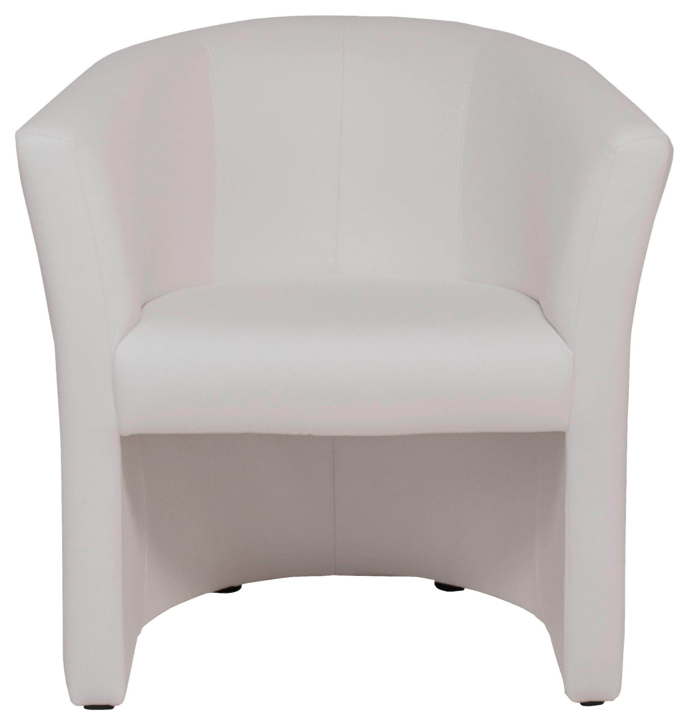 SESSEL in Lederlook Weiß  - Schwarz/Weiß, KONVENTIONELL, Kunststoff/Textil (68/78/65cm) - Boxxx