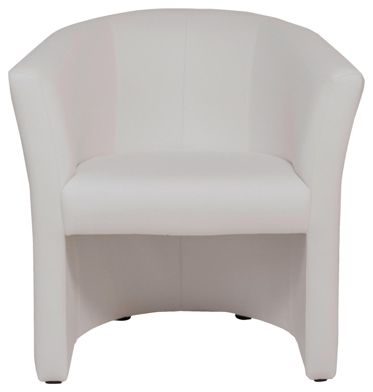 SESSEL in Lederlook Weiß  - Schwarz/Weiß, KONVENTIONELL, Kunststoff/Textil (68/78/65cm) - Boxxx