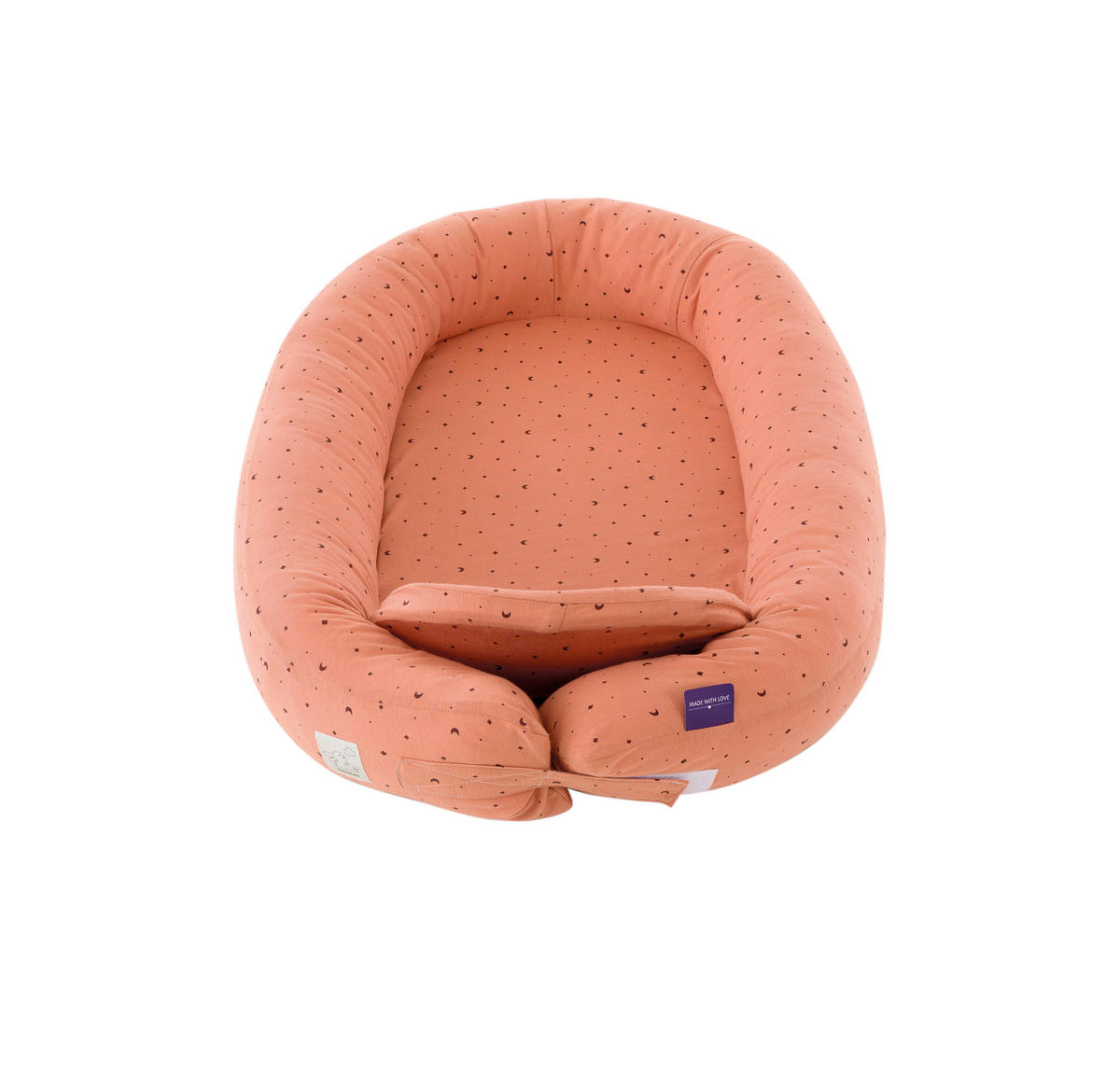 KUSCHELNEST MOON ROST    - Rostfarben, Basics, Textil (52/8/76cm) - Träumeland