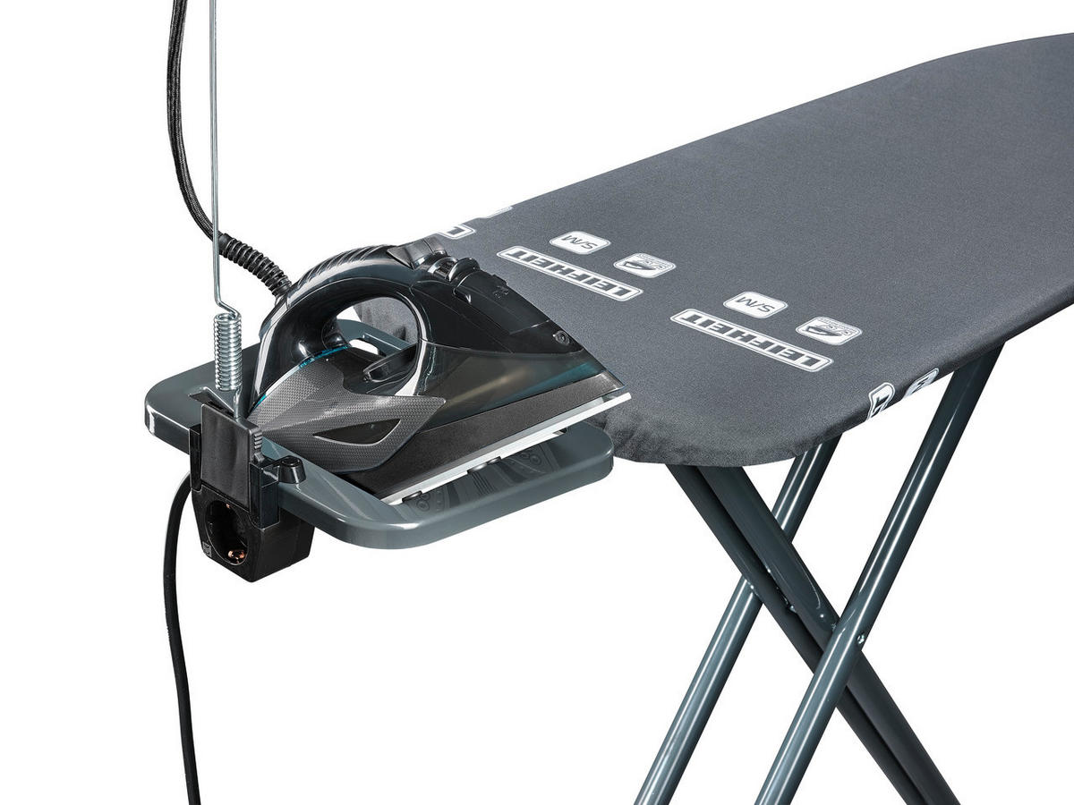 BÜGELBRETT  AIR BOARD M BLACK PLUS VDE  - Schwarz, Basics, Textil (120/38/98cm) - Leifheit