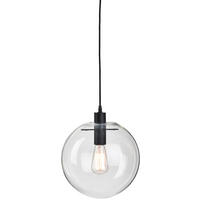 HÄNGELEUCHTE 30/250 cm  - Transparent/Schwarz, Design, Glas/Metall (30/250cm) - It's about Romi