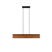 LED-PENDELLEUCHTE KALEA   - Schwarz/Naturfarben, Natur, Holz/Metall (110/150/8,5cm) - Trio Leuchten