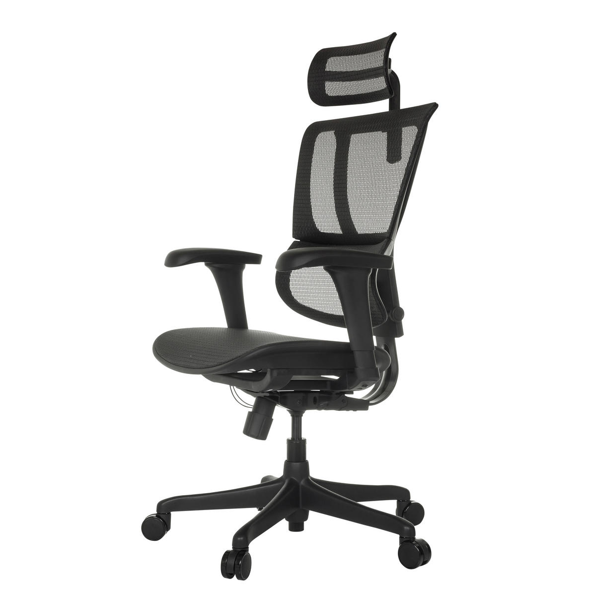 SNURRSTOL  i nät svart  - svart, Modern, textil/plast (69/112 - 134/63cm) - MID.YOU