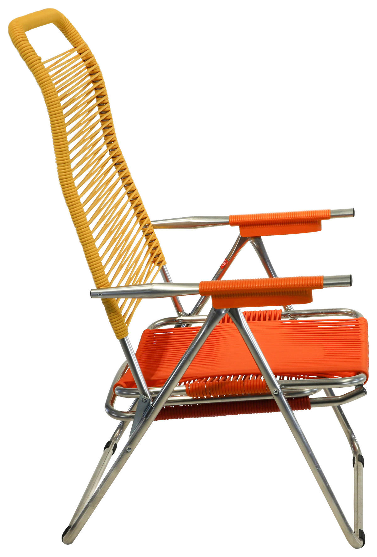 GARTEN-RELAXSESSEL Aluminium  - Gelb/Rot, Design, Kunststoff/Metall (60/110/48cm) - FIAM