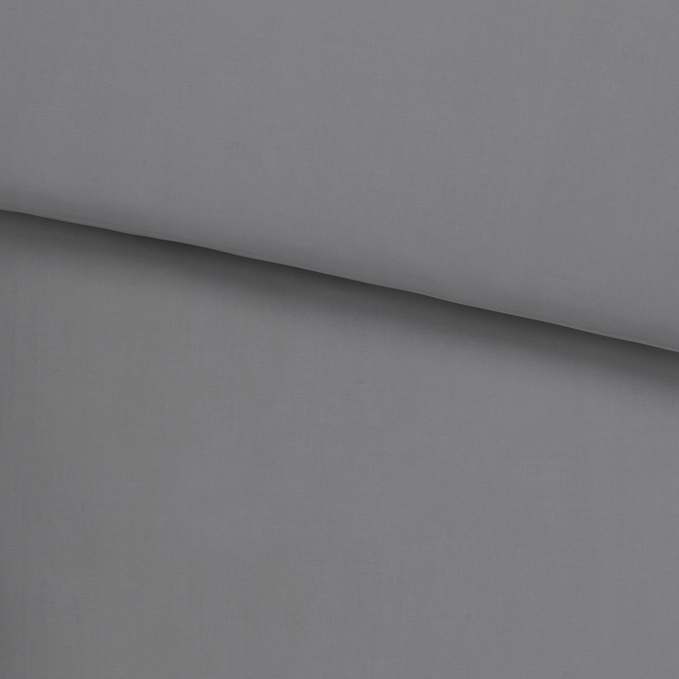 POSTELJNINA Uni 140/220 cm saten siva  - siva, Basics, tekstil (140/220cm) - Novel