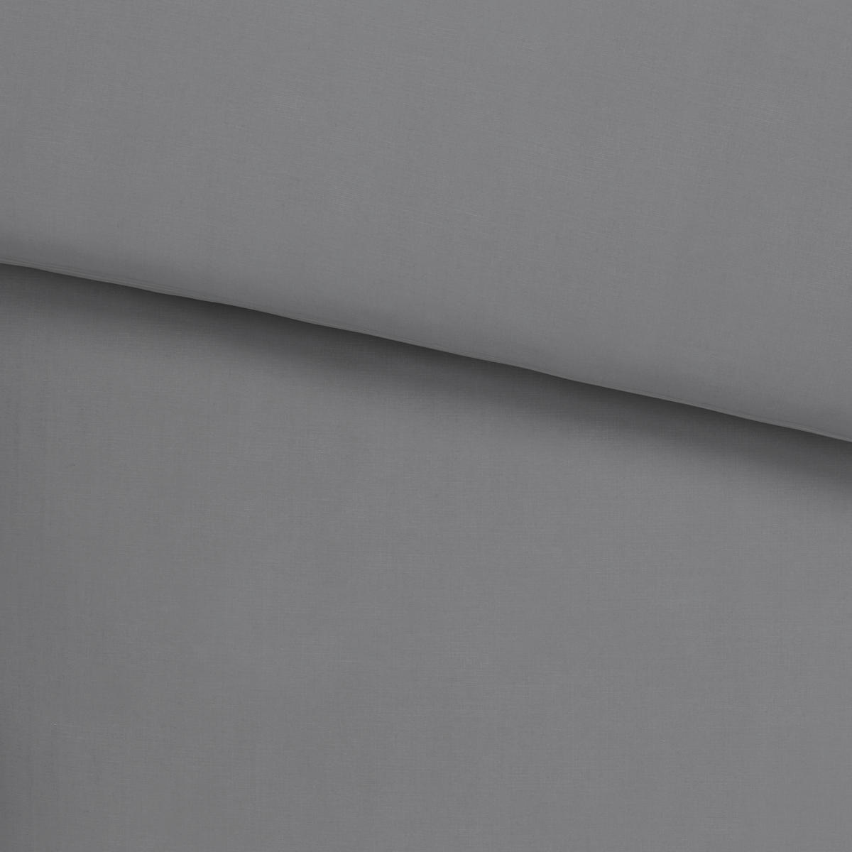 POSTELJNINA Uni 140/220 cm saten siva  - siva, Basics, tekstil (140/220cm) - Novel