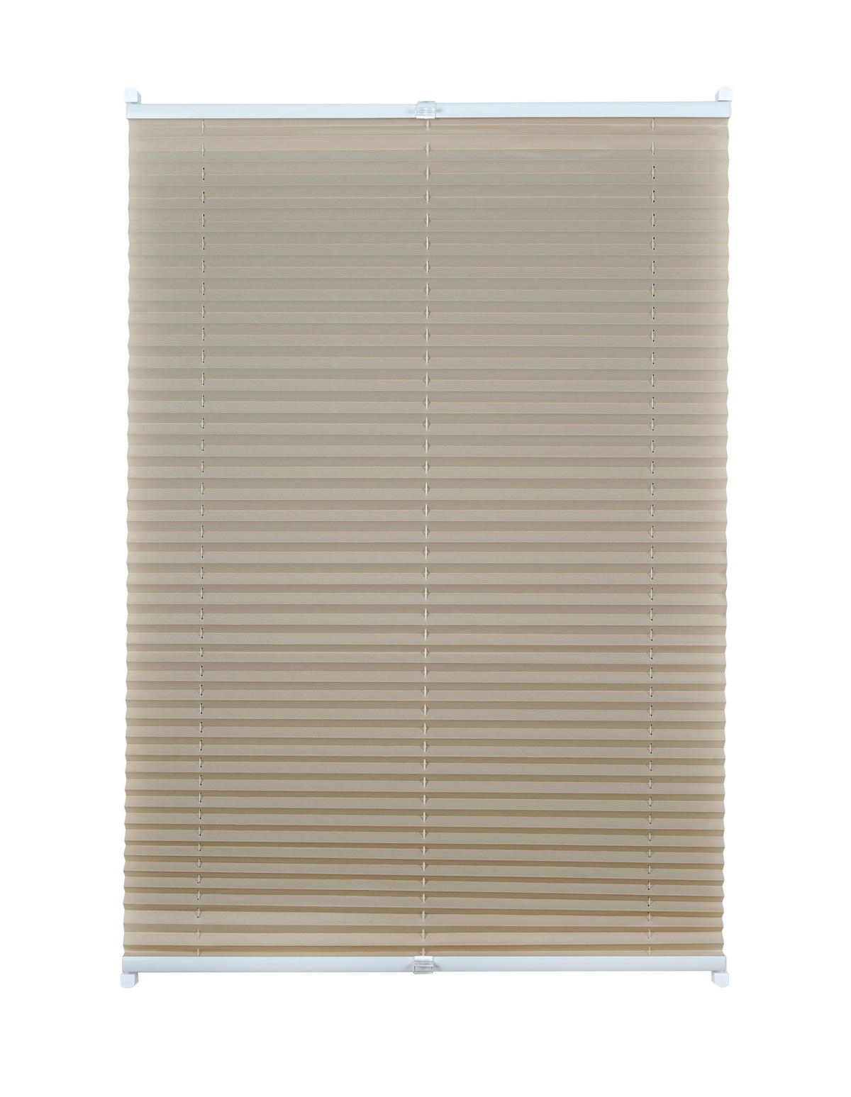PLISSEE  halbtransparent   100/130 cm   - Taupe, Basics, Textil (100/130cm)