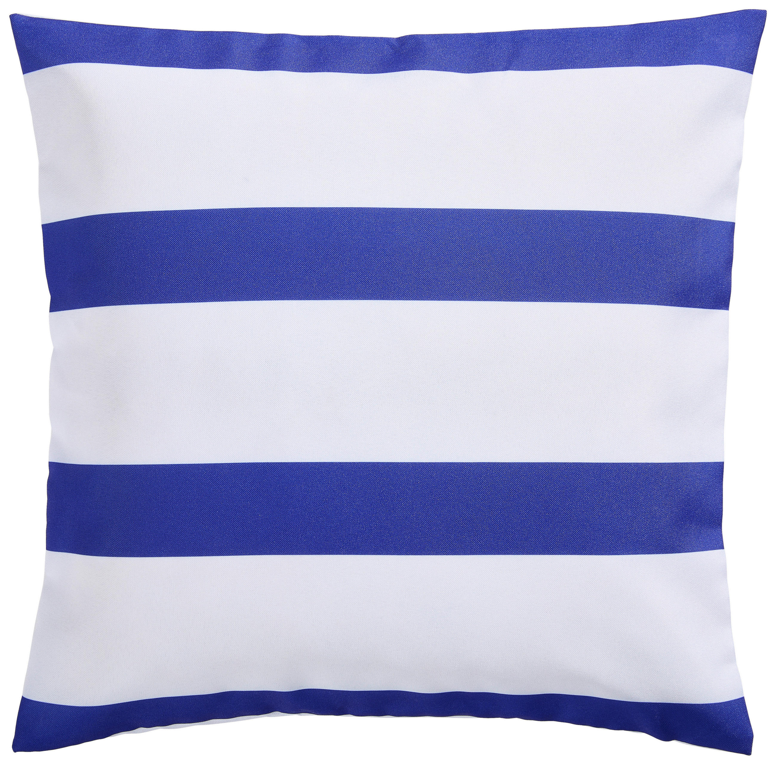 OUTDOOR-KISSENHÜLLE 40/40 cm  - Blau/Weiß, KONVENTIONELL, Textil (40/40cm) - Ambia Garden