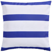OUTDOOR-KISSENHÜLLE 40/40 cm  - Blau/Weiß, KONVENTIONELL, Textil (40/40cm) - Ambia Garden
