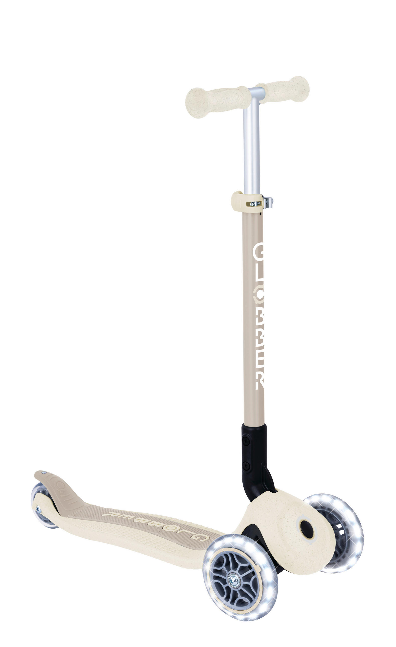 KINDERSCOOTER PRIMO FOLDABLE LIGHTS  - Perlmutt, Basics, Kunststoff (57.5/28/77.5cm) - GLOBBER