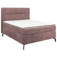BOXSPRINGBETT 140/200 cm  in Altrosa  - Schwarz/Altrosa, Design, Textil/Metall (140/200cm) - Esposa
