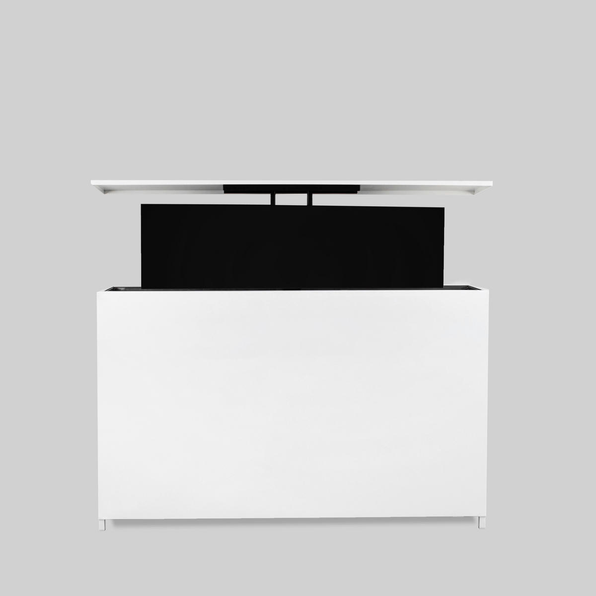 TV-ELEMENT - Weiß, Basics, Metall (159/100/34cm) - Modante