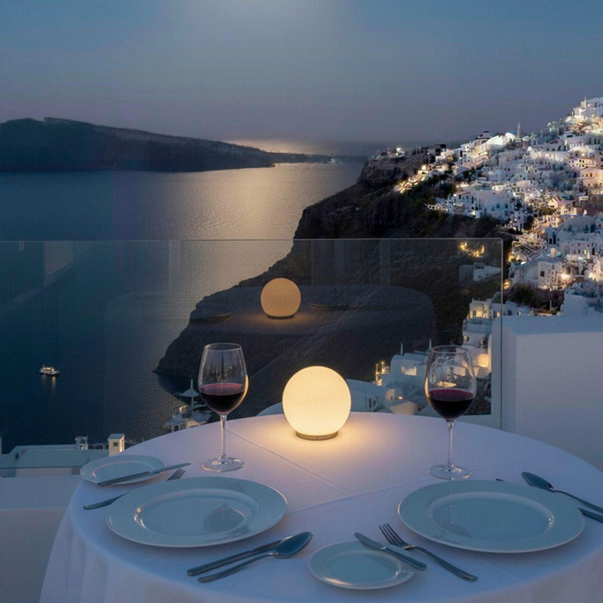 LED-TISCHLEUCHTE Elstead Lighting 11.7/12 cm   - Alabasterfarben, KONVENTIONELL, Stein/Metall (11.7/12cm) - Elstead Lighting