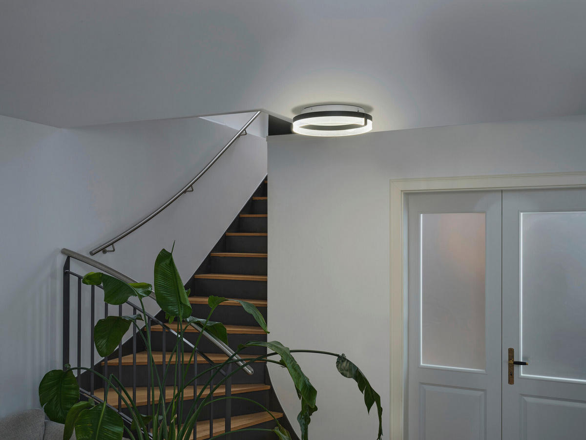 LED-DECKENLEUCHTE 40/9,4 cm   - Schwarz, Design, Kunststoff (40/9,4cm) - Osram