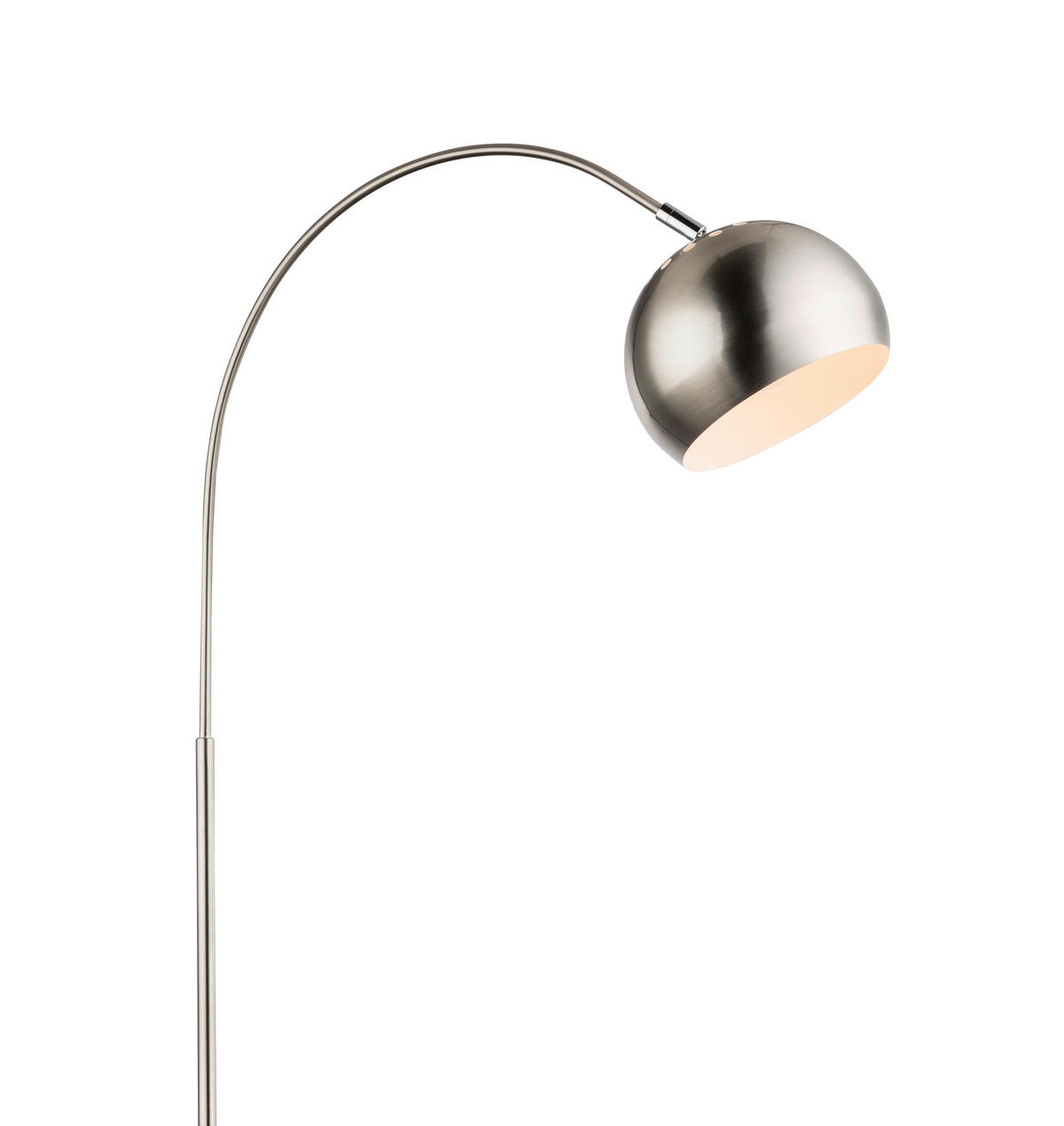 STEHLEUCHTE 46/25/150 cm    - Weiß/Nickelfarben, Basics, Kunststoff/Metall (46/25/150cm)