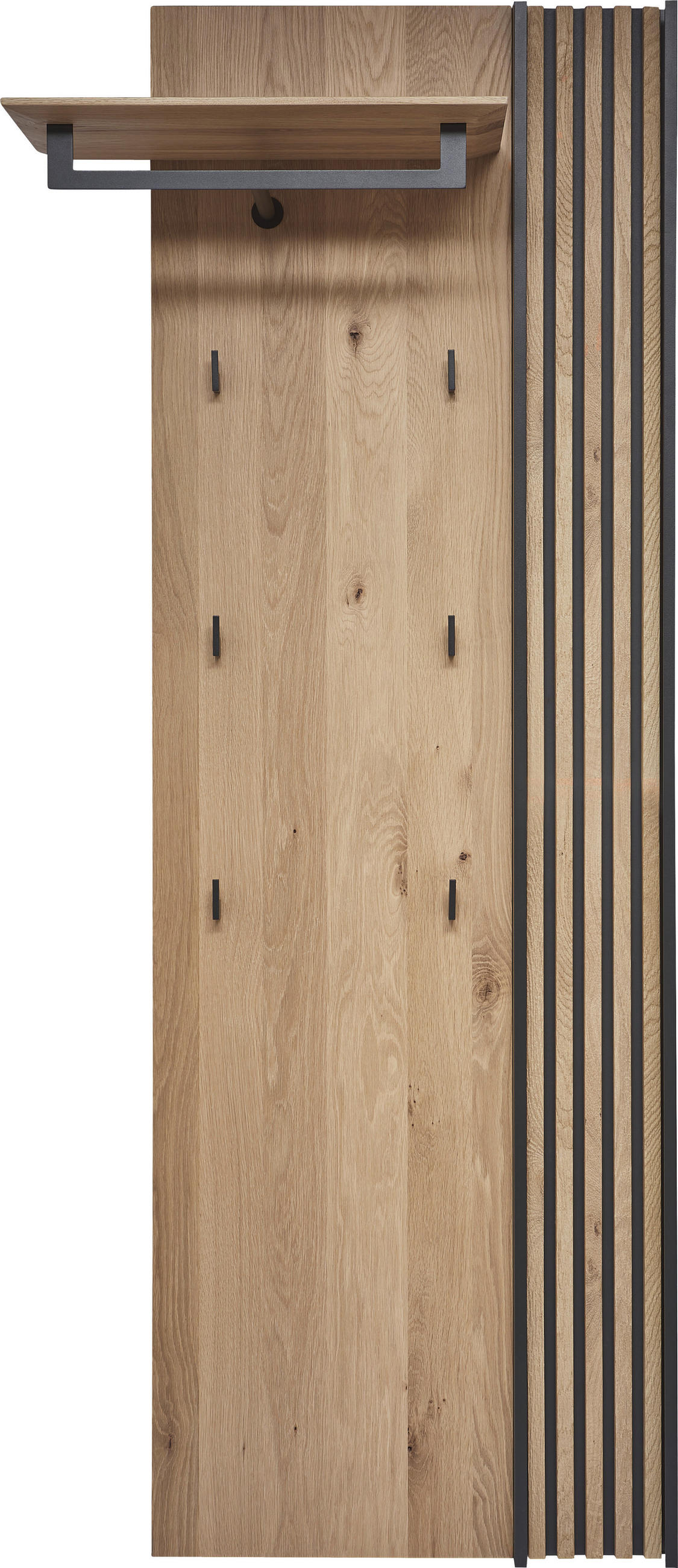 GARDEROBENPANEEL  in 79/196/35 cm  - Eichefarben, Design, Holz/Metall (79/196/35cm) - Johann Jakob