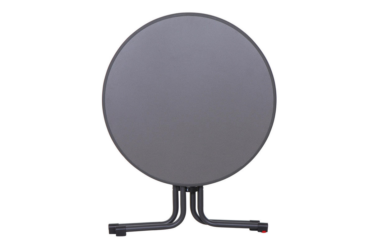 GARTENKLAPPTISCH  - Anthrazit, KONVENTIONELL, Holzwerkstoff/Metall (80/71/80cm) - Siena Garden