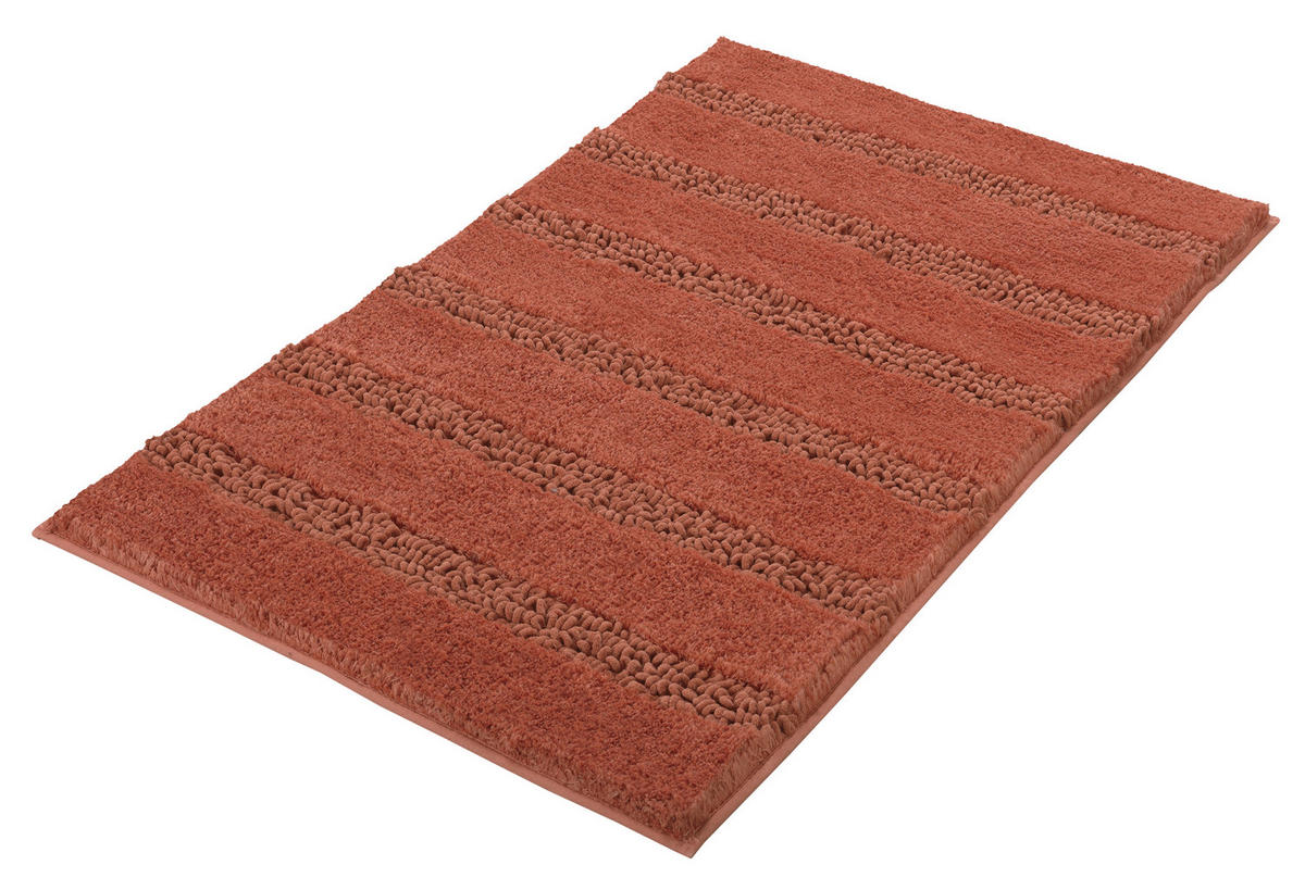 KOBERČEK DO KÚPEĽNE, 60/100/2.5 cm - medená, Basics, textil/plast (60/100/2.5cm) - Kleine Wolke
