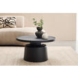 COUCHTISCH 69/69/37,5 cm rund Schwarz  - Schwarz, Design, Metall (69/69/37,5cm) - Xora