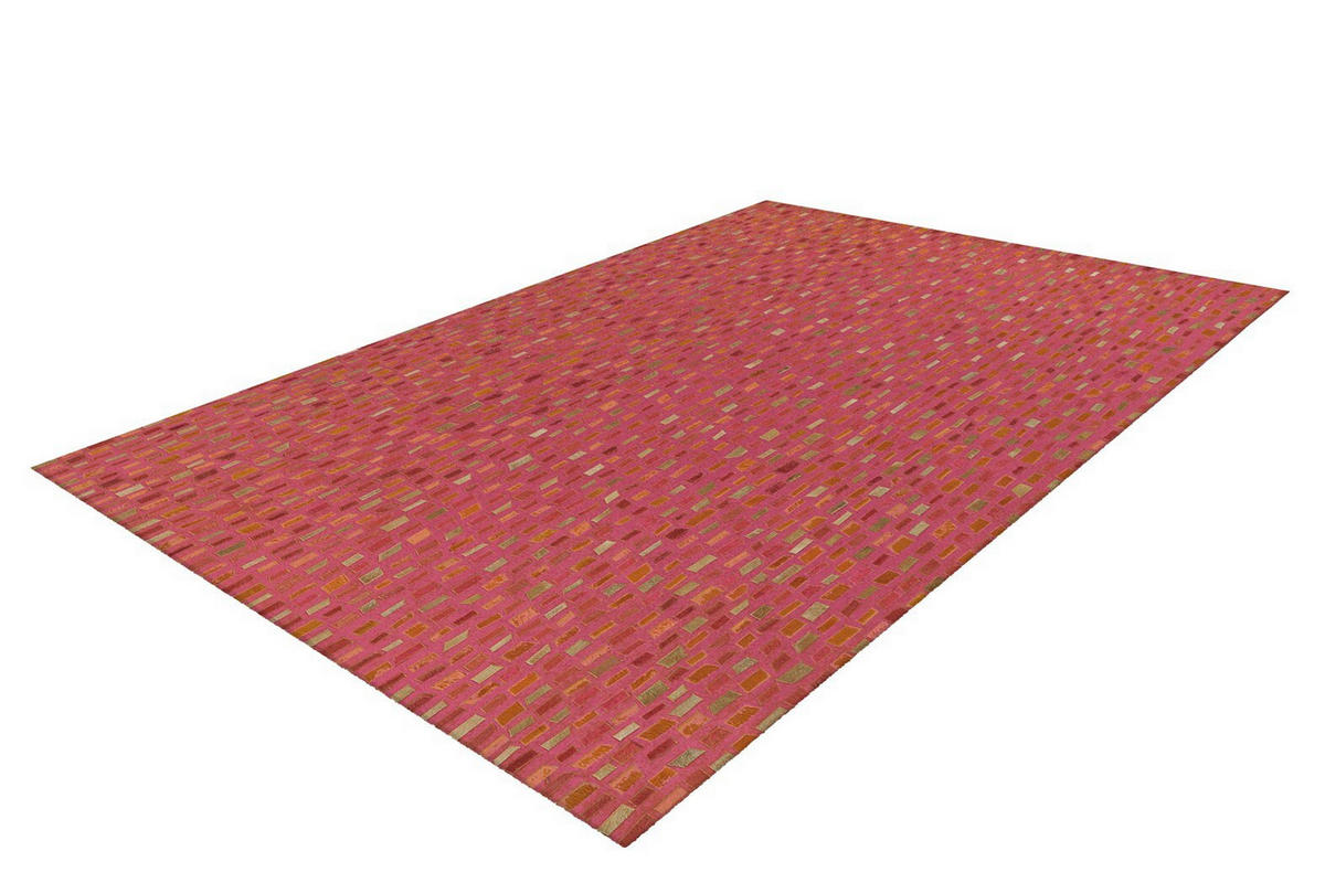 FLACHWEBETEPPICH 170/240 cm Rot  - Rot, Basics, Leder/Textil (170/240cm) - Kayoom