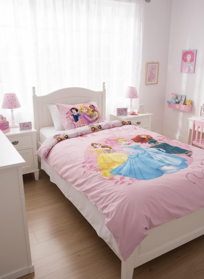 OTROŠKA POSTELJNINA 140/200 cm renforcé pink  - pink, Basics, tekstil (140/200cm) - Disney