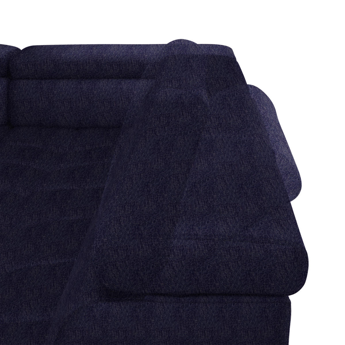 WOHNLANDSCHAFT in Samt, Webstoff Schwarz  - Schwarz, Design, Textil/Metall (177/385/216cm) - Welnova
