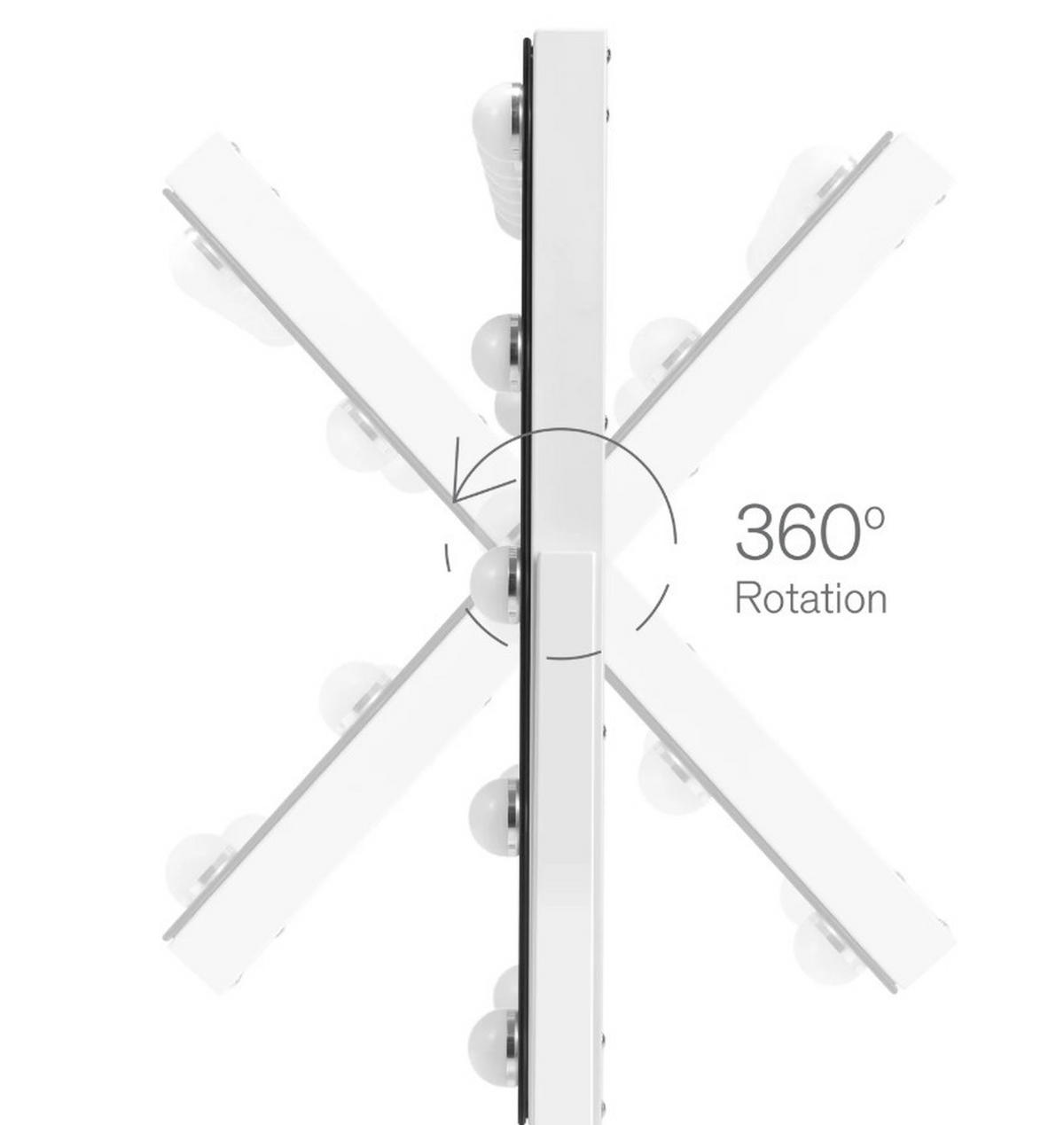 SMINKSPEGEL 64/50,3/10 cm  - vit, Basics (64/50,3/10cm) - Best Price