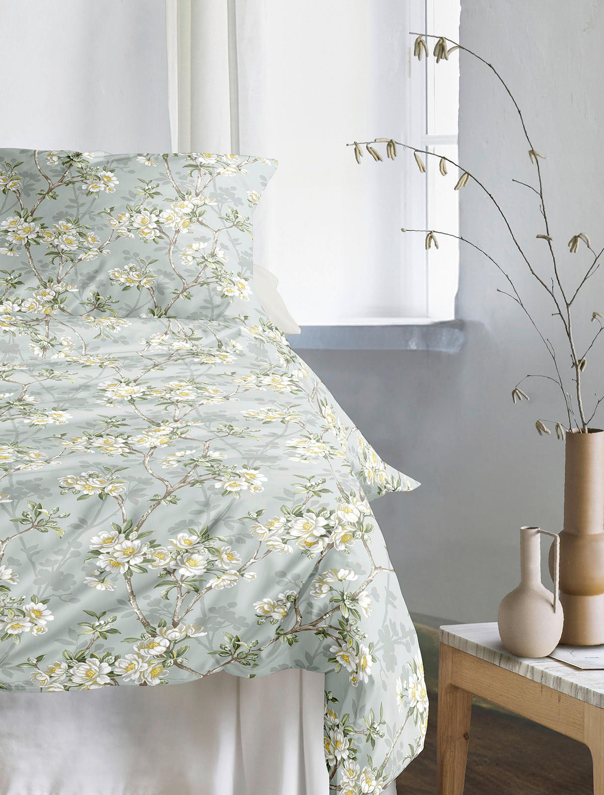 BETTWÄSCHE Makosatin 140/200 cm  - Jadegrün, KONVENTIONELL, Textil (140/200cm) - Irisette