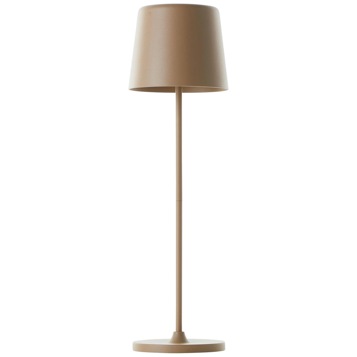 AKKU-TISCHLEUCHTE Kaami 10/37 cm   - Cappuccino, Basics, Kunststoff/Metall (10/37cm) - Brilliant